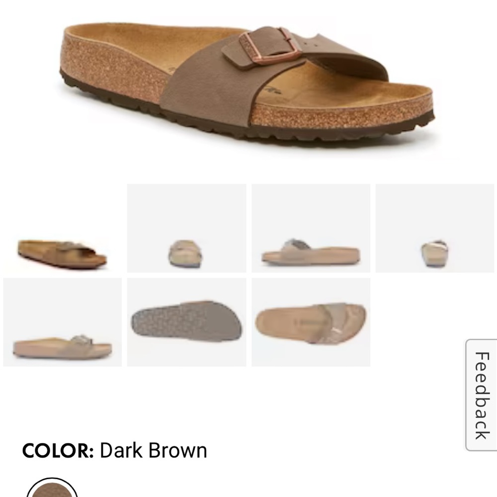Birkenstocks Madrid sandal size 38
